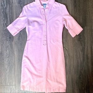 Collard Shirt Dress Old Navy Pink Size 1
